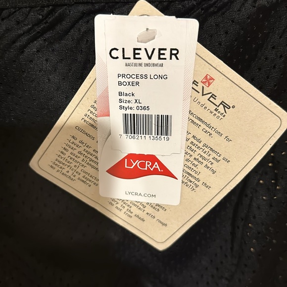 CLEVER men’s 0365 PROCESS BOXER BRIEFS COLOR BLACK - Picture 10 of 16